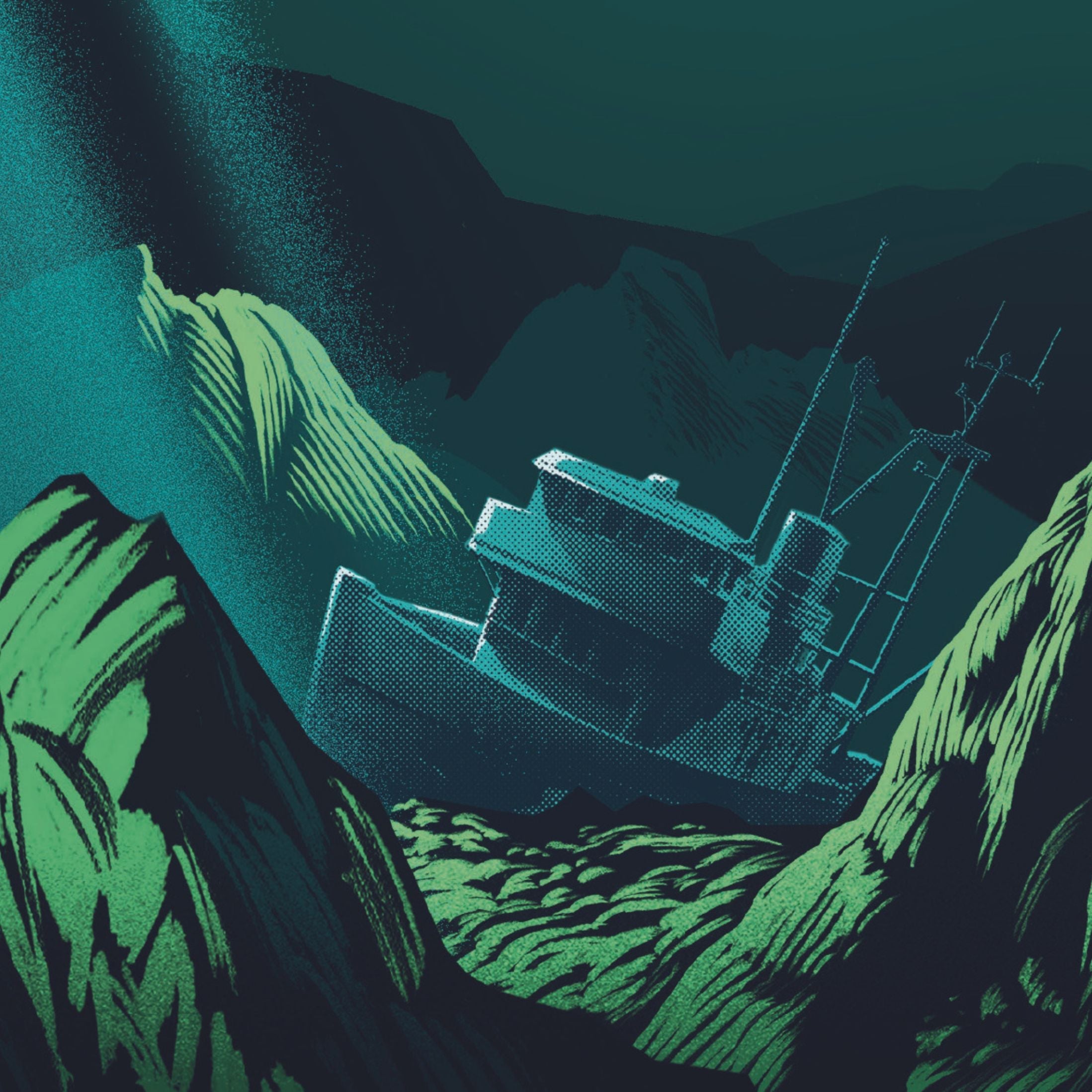 Merenpohjassa makaava laiva