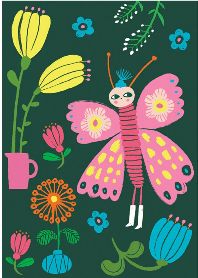 Perhonen postikortin tuotekuva