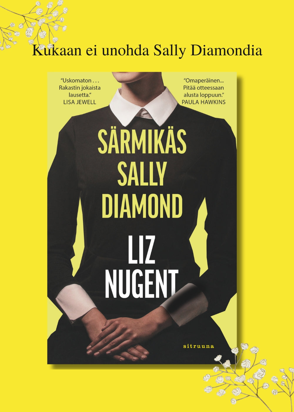 Sally Diamond -kirjan mainosbanneri