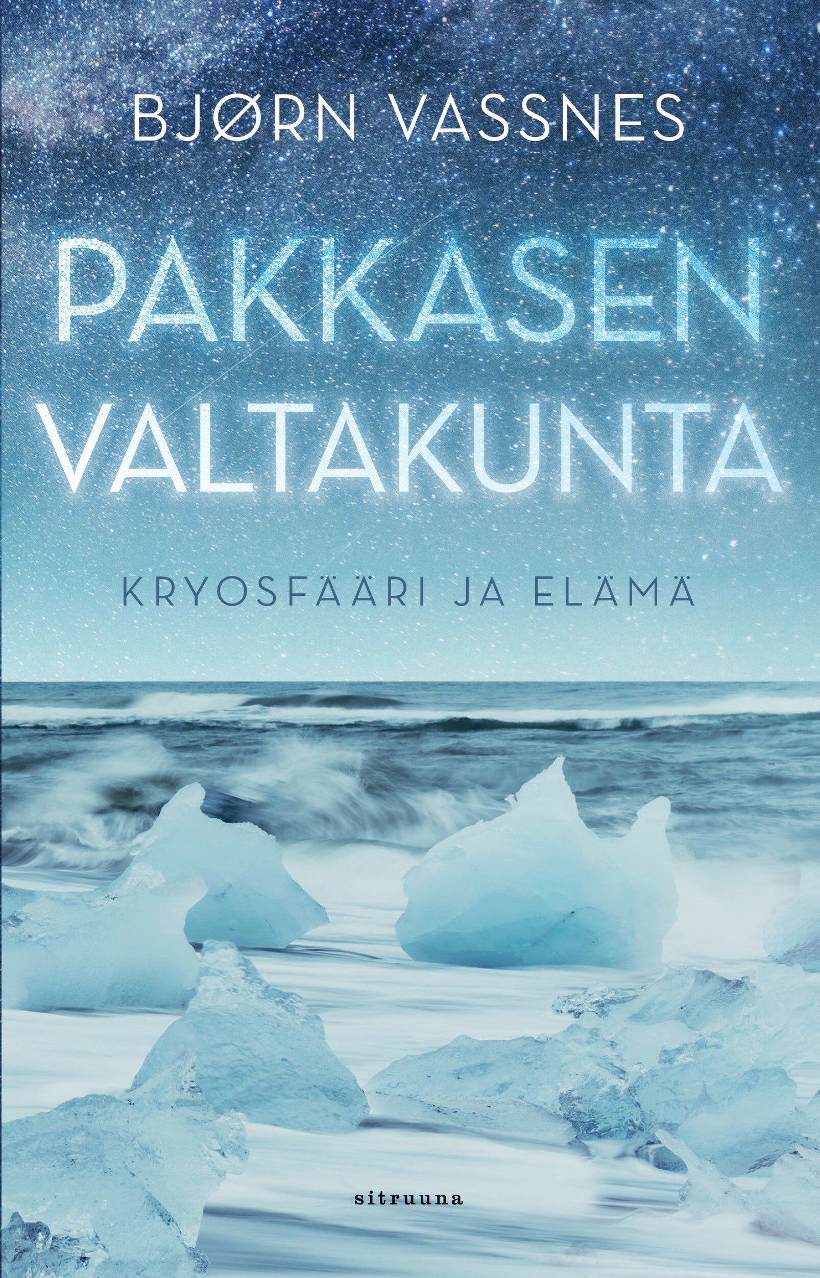 Pakkasen valtakunta kirjan tuotekuva kirjan kannesta