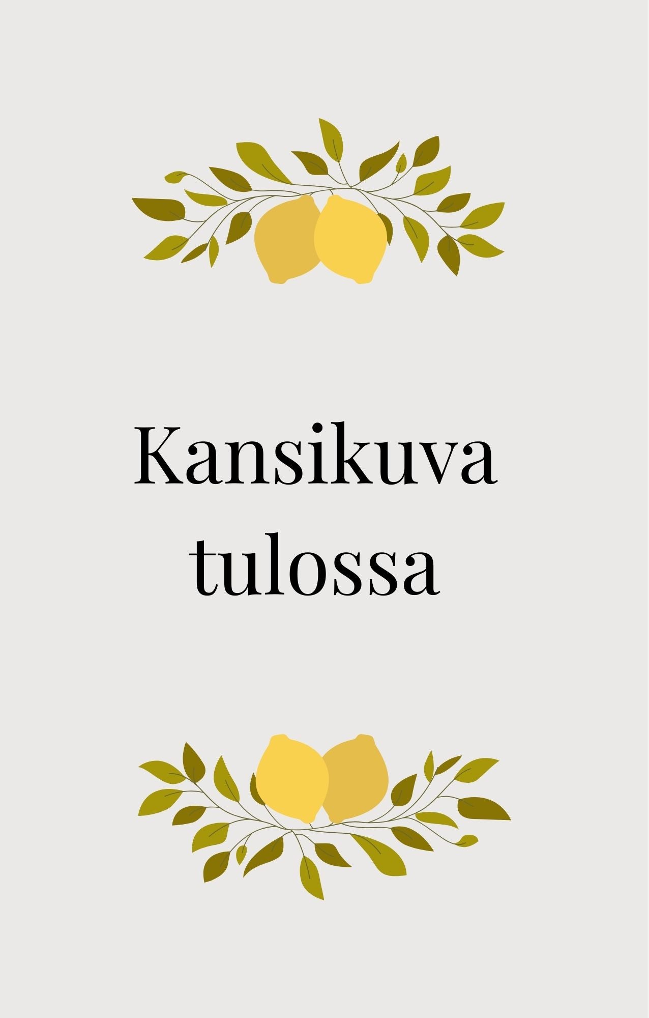 Väliaikainen kansikuva kirjalle