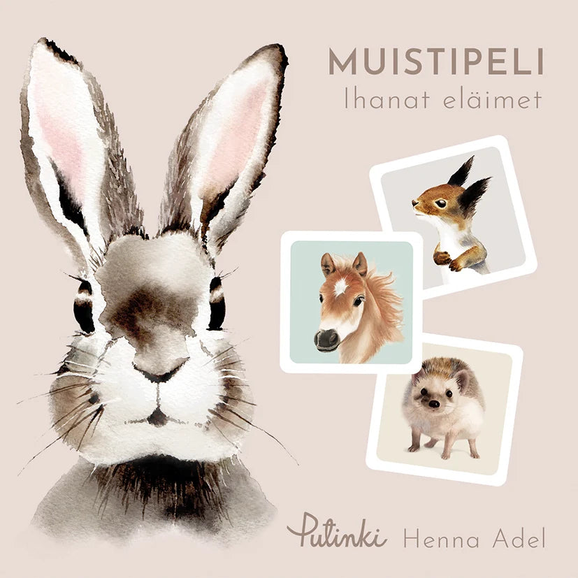 Ihanat eläimet-muistipelin kansikuva