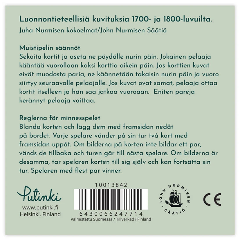 Muistipeli John Nurminen - Luonto